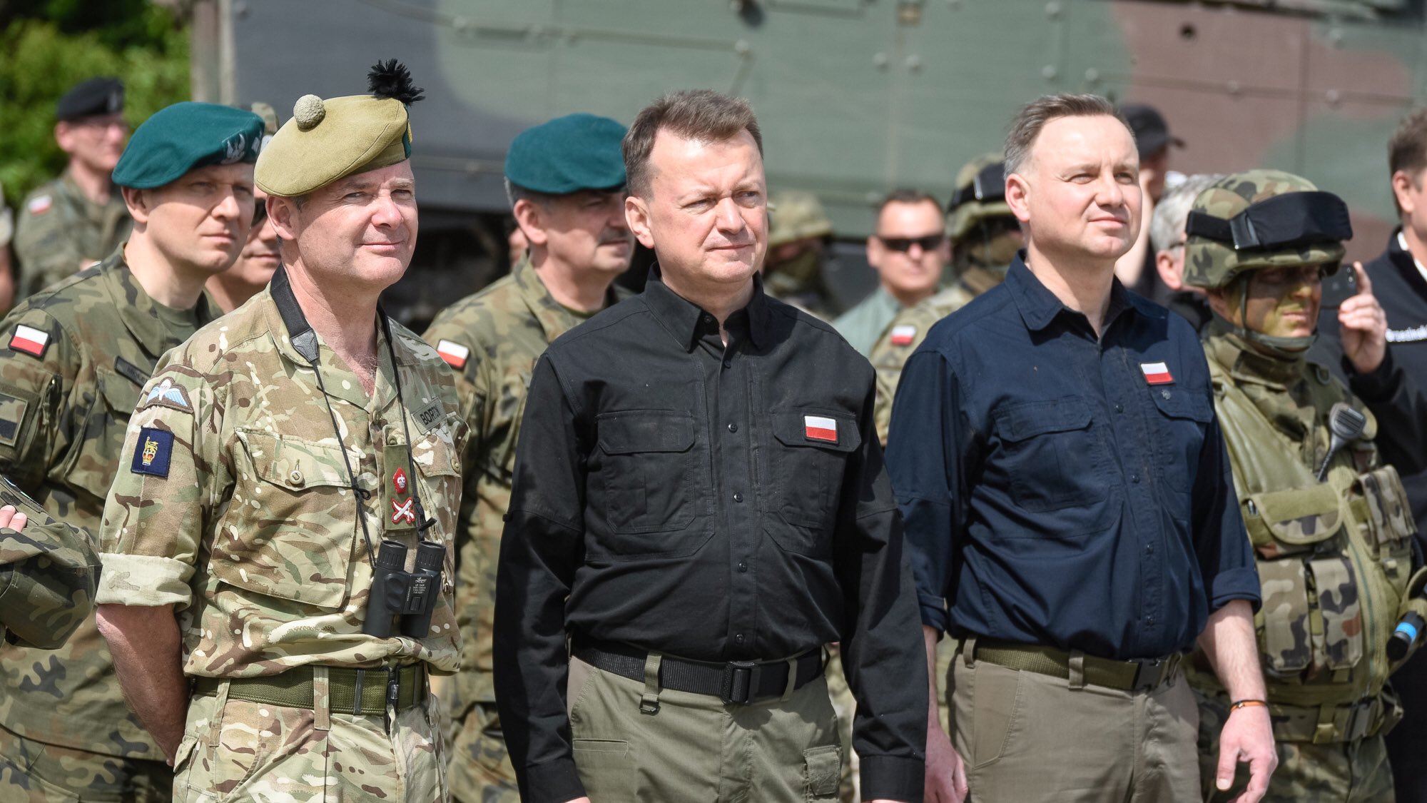 Mariusz Błaszczak et Andrzej Duda assistent aux exercices Defender Europe 2022