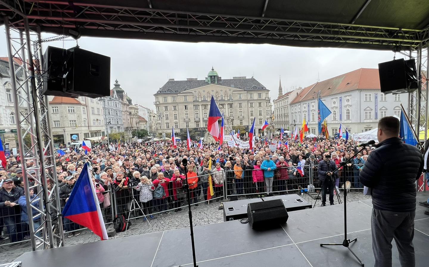 SPD protest in Brno