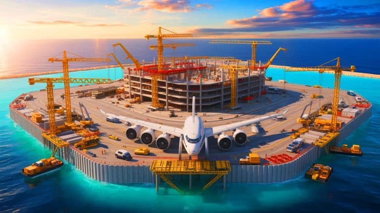 “China Unleashes Mega-Project: This Man-Made Island Set to Host the World’s Largest Airport, Spanning Over 10,000 Acres