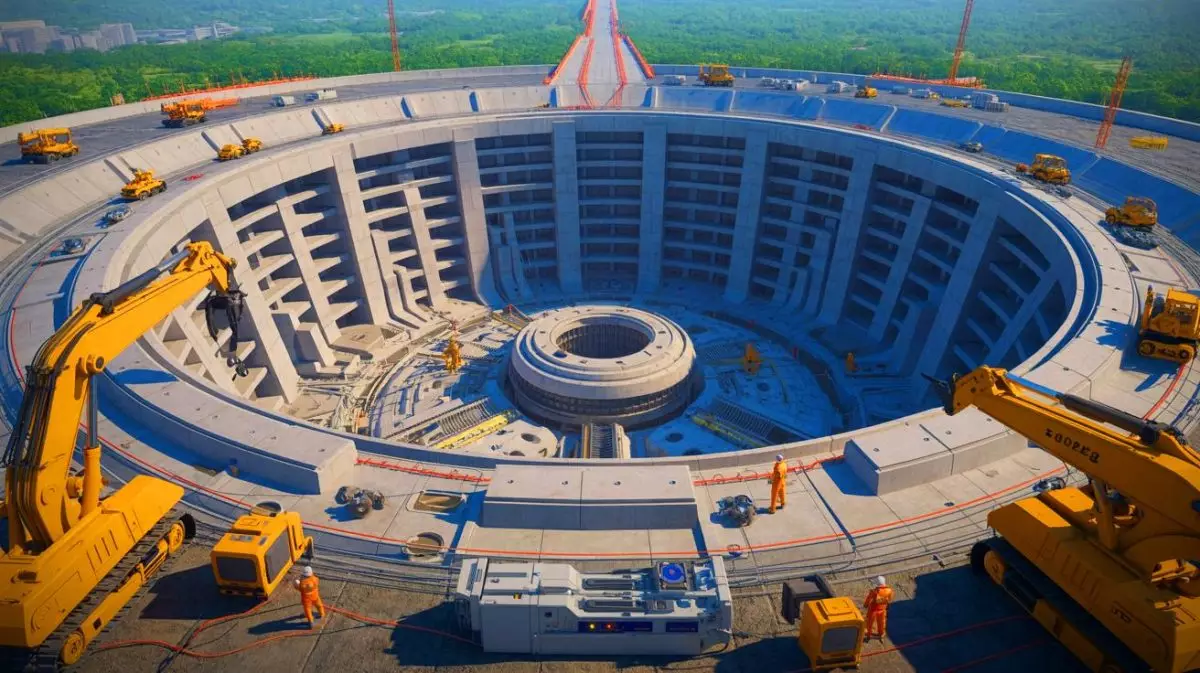 Illustration of China's massive underground military command center near Beijing. Image generated by AI.