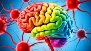 Illustration of the neurological impact of food poisoning on the brain. Image generated by AI.