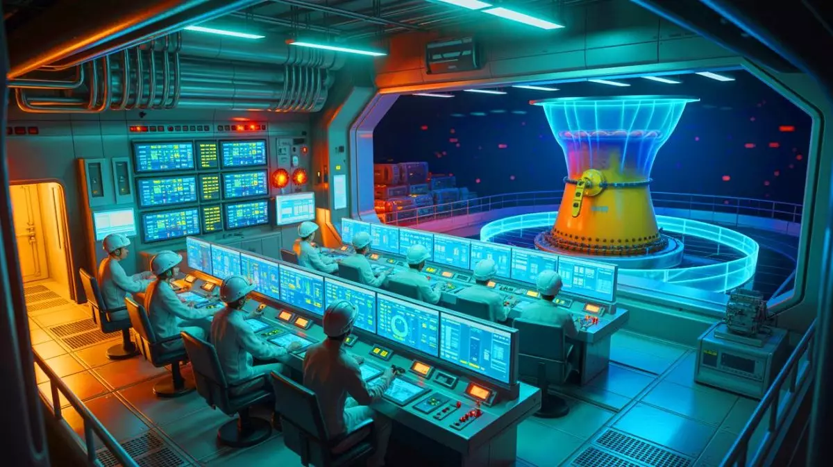 Illustration of the VVER-S nuclear reactor using MOX fuel to enhance efficiency and reduce waste. Image generated by AI.