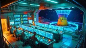 Illustration of the VVER-S nuclear reactor using MOX fuel to enhance efficiency and reduce waste. Image generated by AI.