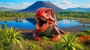 Illustration of Juracanthocephalus daohugouensis, a prehistoric parasite with jaws, found preserved in an ancient lake. Image generated by AI.