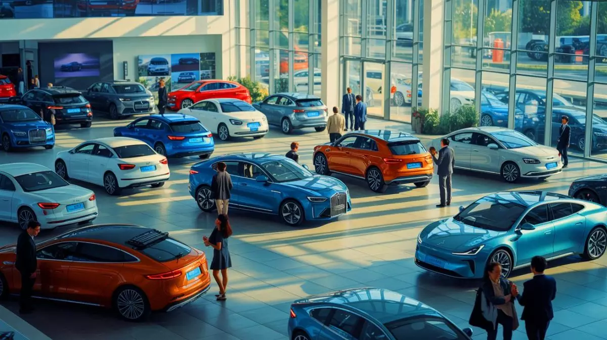 Illustration de la percée de la Chine sur le marché automobile européen. Image réalisée par IA.