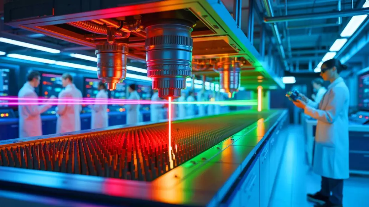 Illustration de la puissance inégalée du laser américain comparée au laser français Apollon. Image réalisée par IA.