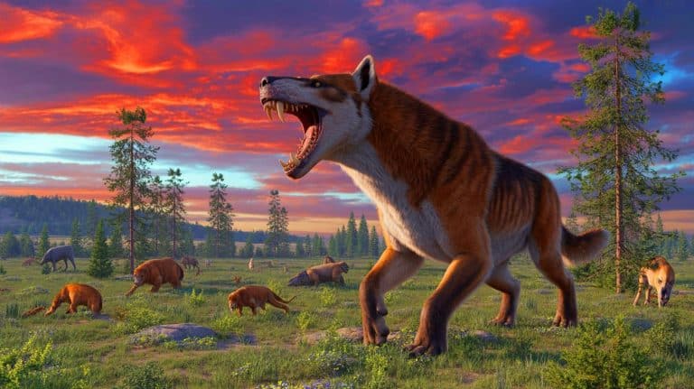 Retour effrayant : l&rsquo;Épicyon géant, ce prédateur préhistorique redouté, refait surface avec des mâchoires broyeuses d&rsquo;os dans l&rsquo;Amérique moderne
