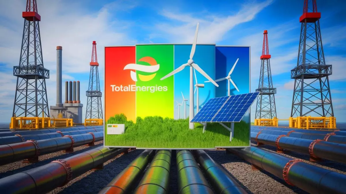 Illustration of the British Advertising Standards Authority banning a TotalEnergies advertisement for greenwashing. Image generated by AI.