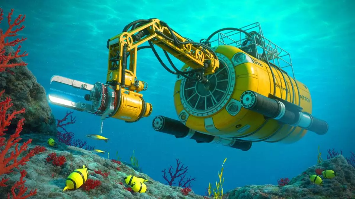 Illustration de la technologie de coupe-câbles sous-marins développée par la Chine. Image réalisée par IA.