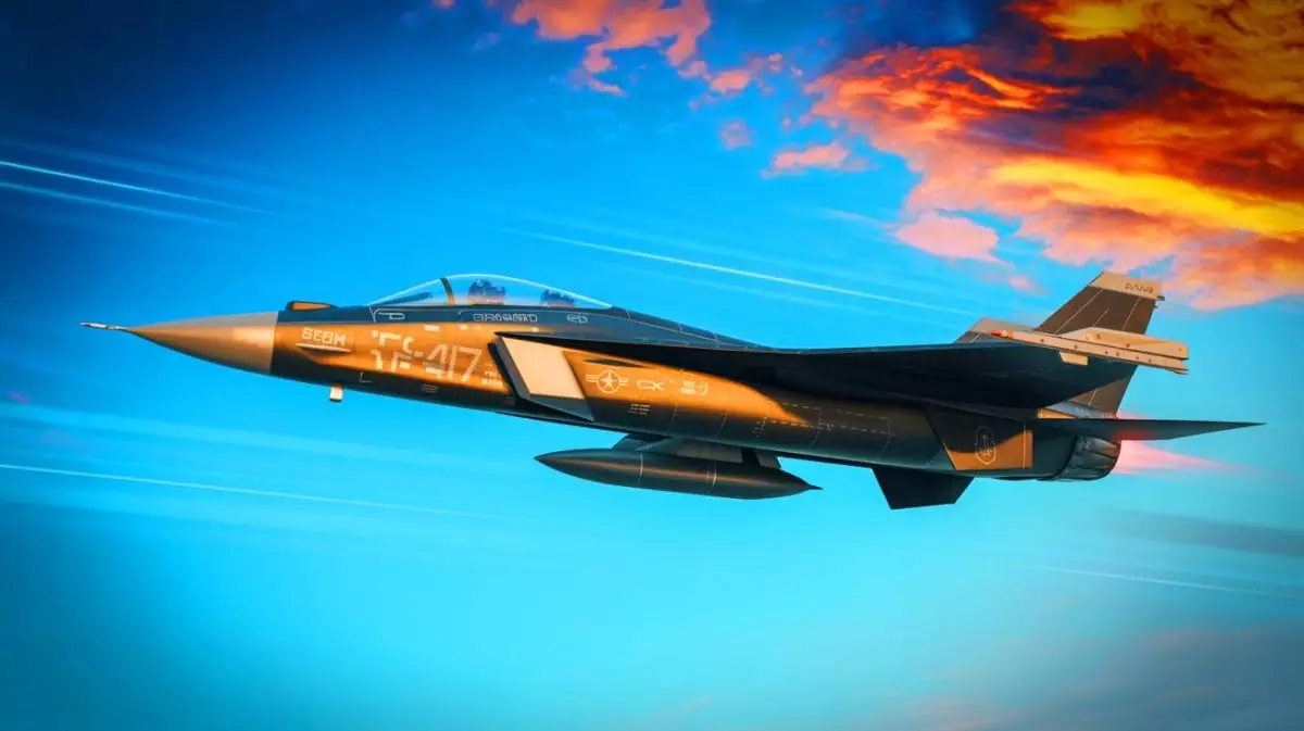 Illustration de l'avion de chasse F-47, fruit de la collaboration entre Boeing et Lockheed Martin. Image réalisée par IA.