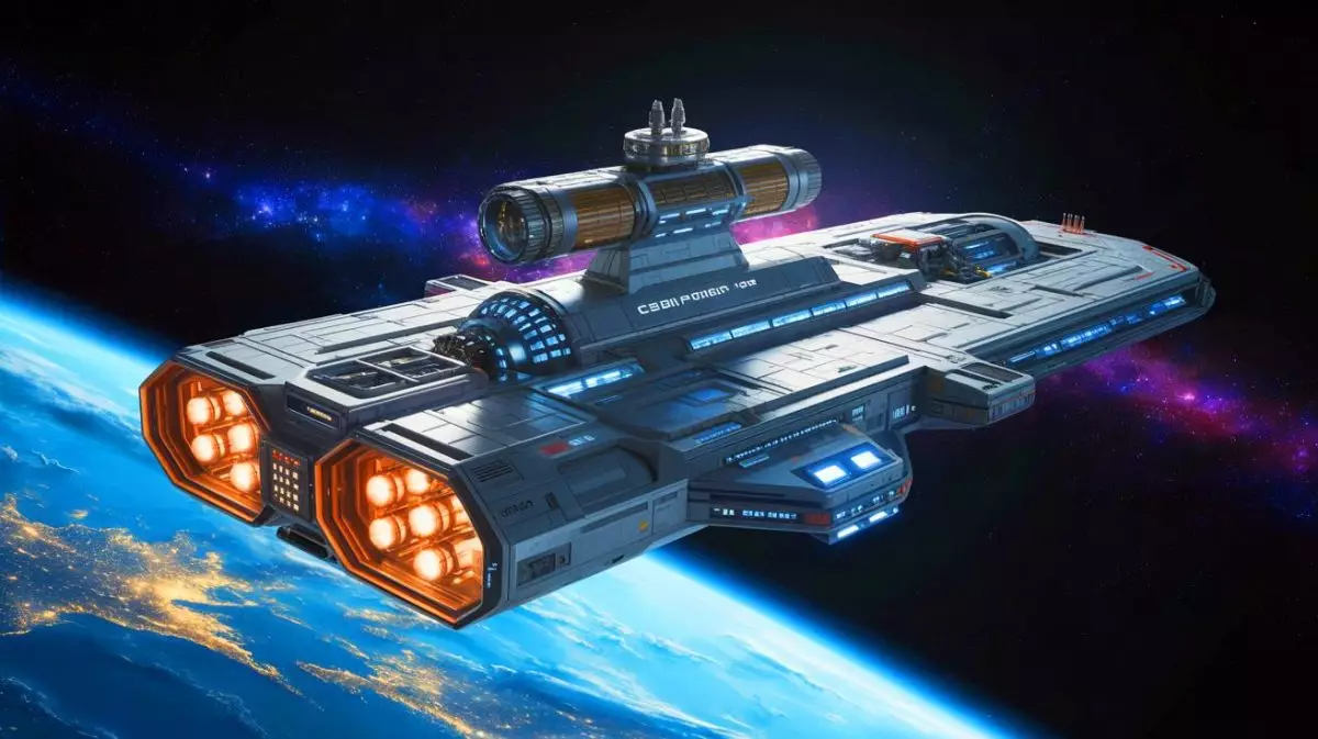 Illustration of orbital carriers revolutionizing space deployment for strategic defense. Image generated by AI.