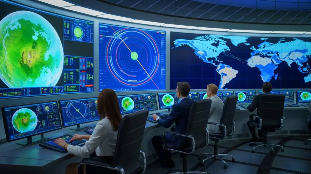 Illustration of a mysterious signal detection from a Russian satellite sparking global security concerns. Image generated by AI.