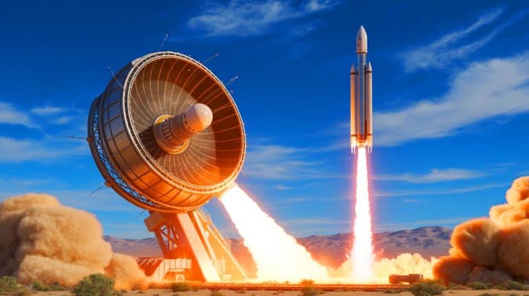 „China schlägt Alarm“: US-Firma Entfesselt Riesiges Rotierendes Geschütz, Um Hunderte Pancake-Ähnliche Mikrosatelliten Richtung All Zu Katapultieren