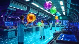 Illustration von der Entdeckung der Parapartikel und ihrer möglichen Auswirkungen auf die Quantenphysik. Bild durch KI generiert.