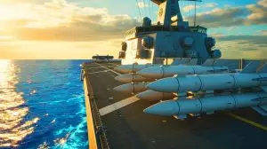 Illustration von der Integration des JAGM-Raketensystems in die US-Marine. Bild durch KI generiert.
