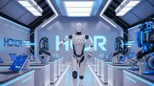 Illustration of Honor's transition into AI and robotics leadership. Image generated by AI.