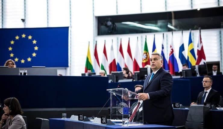 Viktor Orbáns Wortmeldung in der Debatte des so genannten „Sargentini-Berichtes”