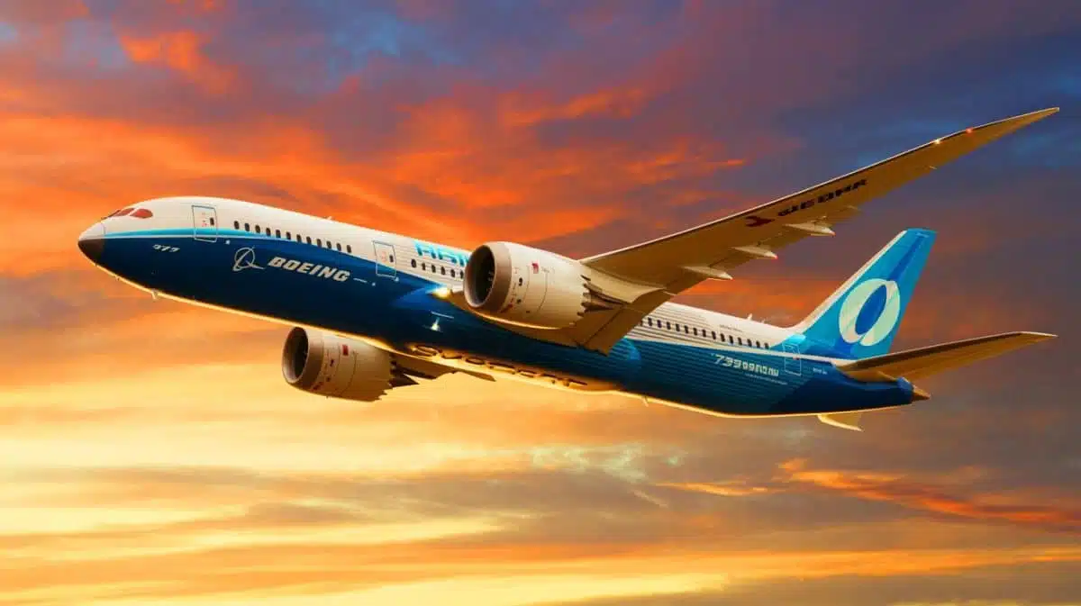 Illustration of the Boeing 787-8 Dreamliner crash site and investigation scene. Image generated by AI.