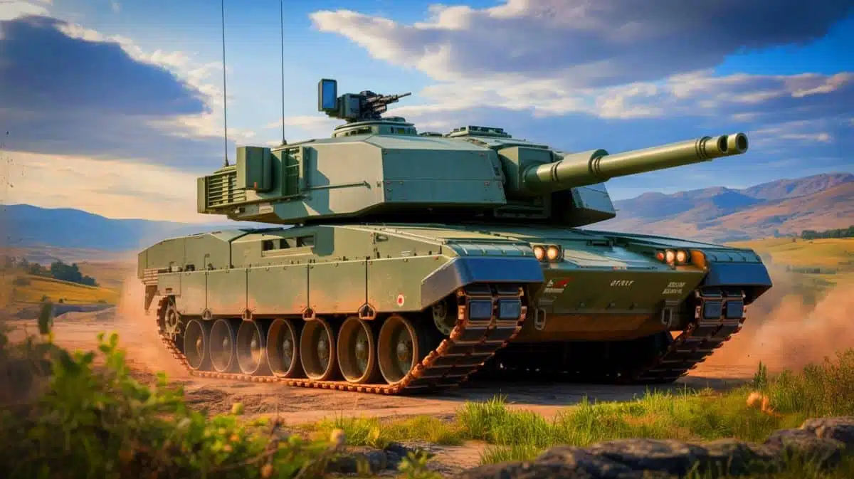 Illustration of the Challenger 3 Main Battle Tank highlighting its advanced features and capabilities. Image generated by AI.