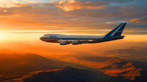 Illustration of mysterious Boeing 747 cargo flights disappearing en route from China to Iran. Image generated by AI.