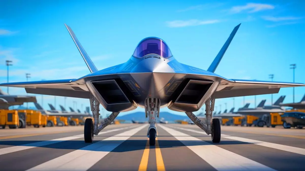 Illustration of China’s alleged 6th-generation stealth jet, the J-36, showcasing its advanced design features. Image generated by AI.