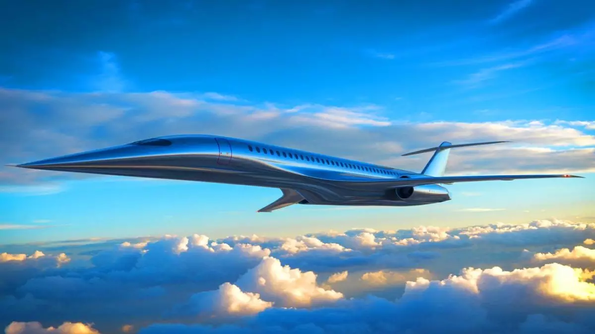 Illustration de l'avion supersonique C949 développé par Comac, promettant une révolution dans les voyages aériens. Image réalisée par IA.