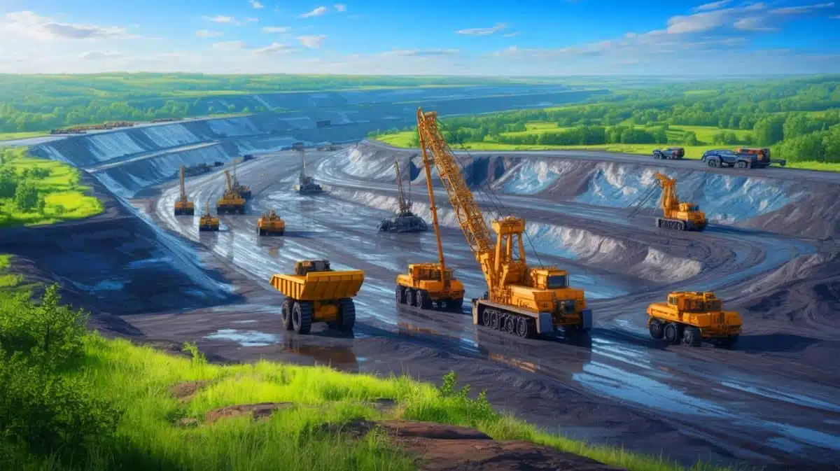 Illustration de la prise de contrôle d'un site riche en lithium par la Russie en Ukraine. Image réalisée par IA.