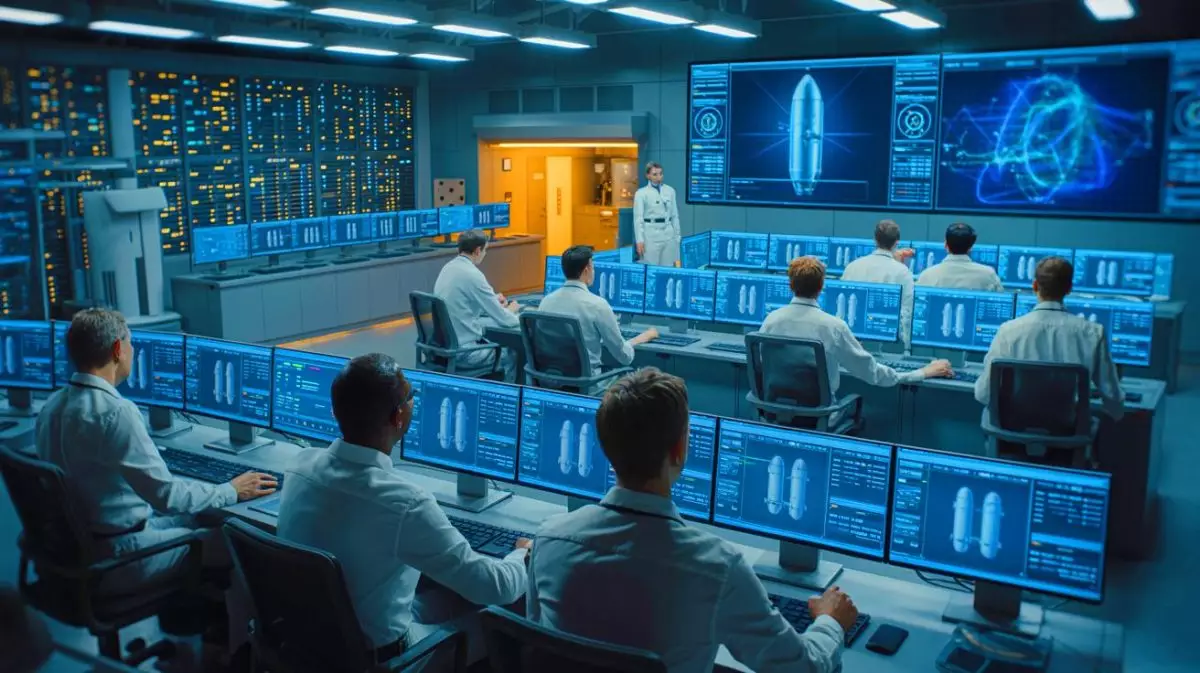 Illustration de la détection des ogives nucléaires par intelligence artificielle. Image réalisée par IA.