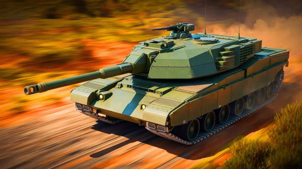 Illustration du char de combat britannique Challenger 3 destiné à surpasser les modèles russes. Image réalisée par IA.