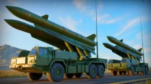 Illustration de la seconde batterie de missiles Dark Eagle en déploiement. Image réalisée par IA.