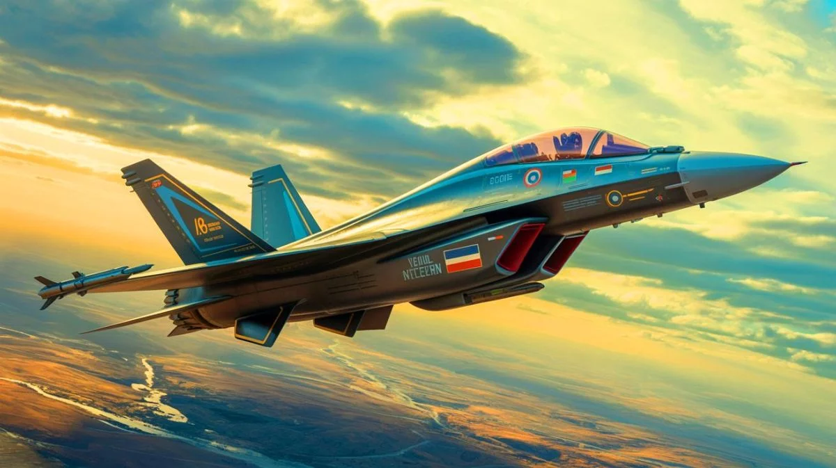 Illustration de la coopération stratégique entre les chasseurs GCAP et F-47 dans un système de défense intégré. Image réalisée par IA.