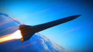 Illustration de la relance du programme de missiles hypersoniques ARRW par l'US Air Force. Image réalisée par IA.