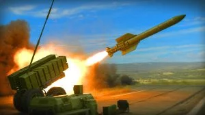 Illustration de l'unité de lancement de commande légère du Javelin en action lors d'un test à portée record. Image réalisée par IA.