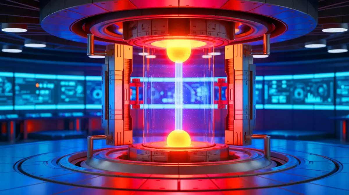 Illustration de l'avancée technologique de TAE Technologies dans la fusion nucléaire. Image réalisée par IA.