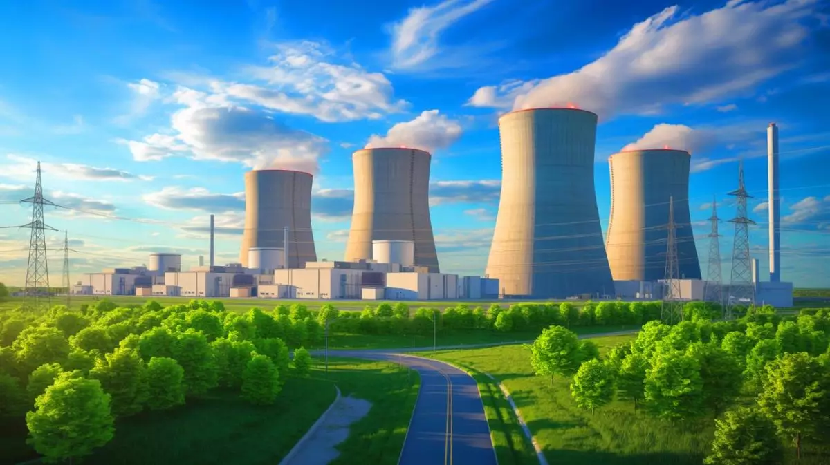 Illustration de l'accord entre Meta et Constellation Energy pour l'approvisionnement en énergie nucléaire. Image réalisée par IA.