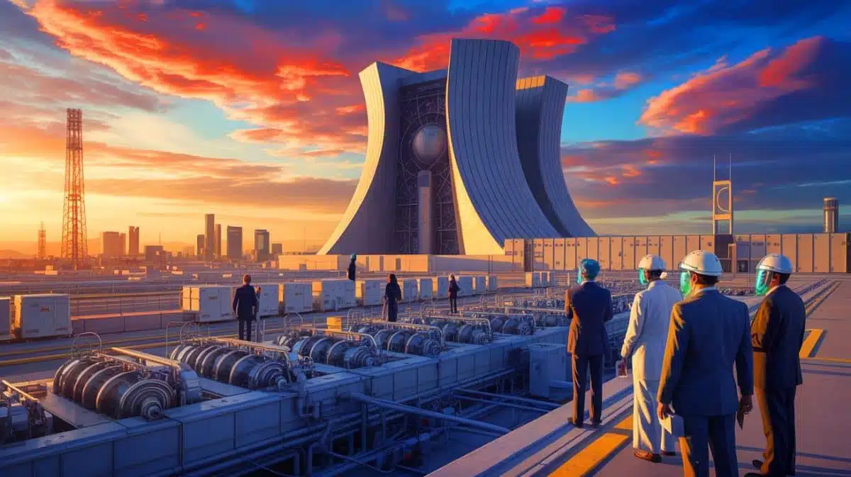 Illustration de l'alerte du chef de l'AIEA sur la reprise possible de l'enrichissement d'uranium par l'Iran. Image réalisée par IA.