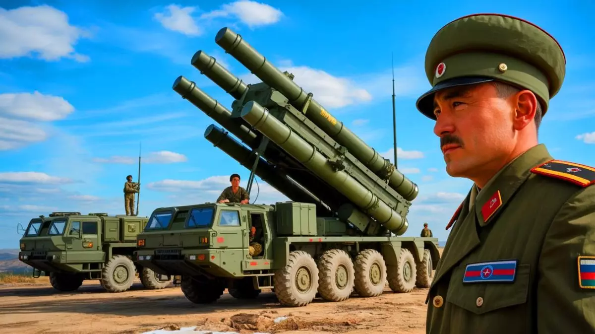Illustration of North Korea's acquisition of the Russian Pantsir-S1 air defense system. Image generated by AI.