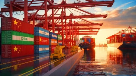 Illustration of China's strategic dominance over rare earth elements in global trade. Image generated by AI.