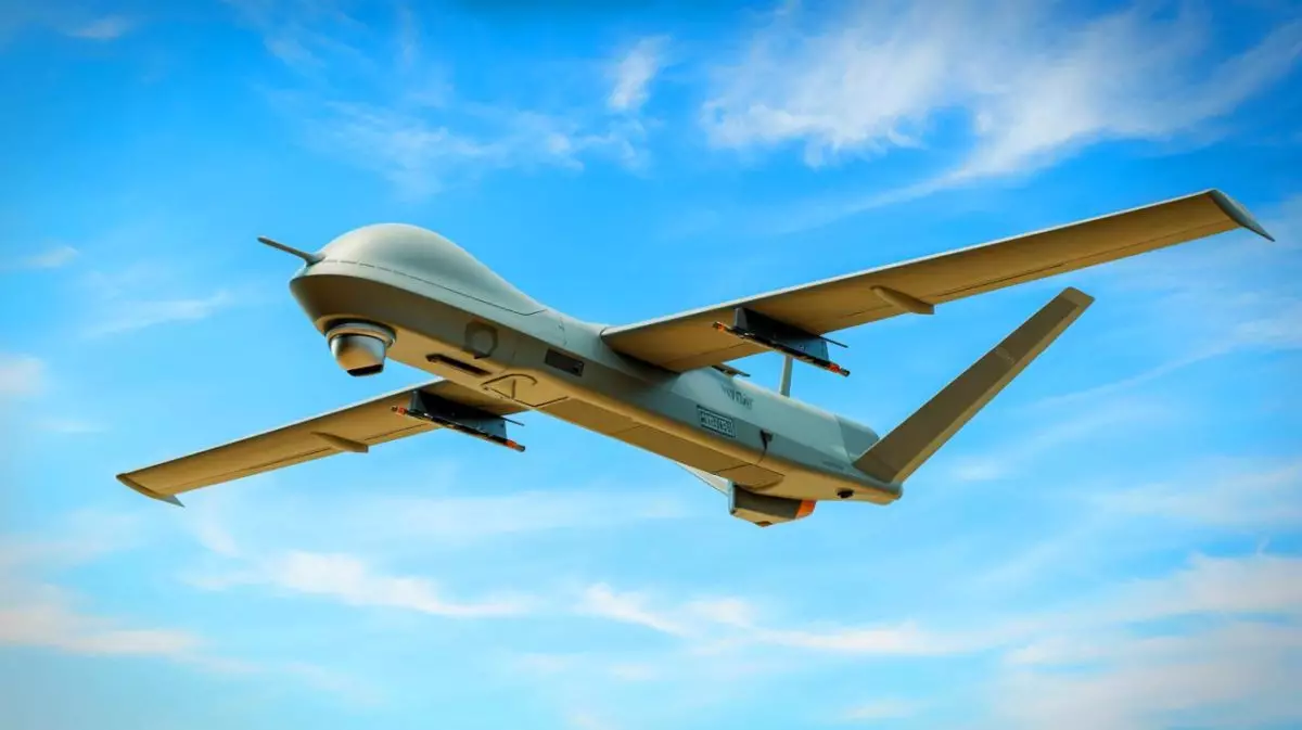 Illustration of the GHOST drone's hybrid-electric propulsion system designed for extended stealth missions. Image generated by AI.