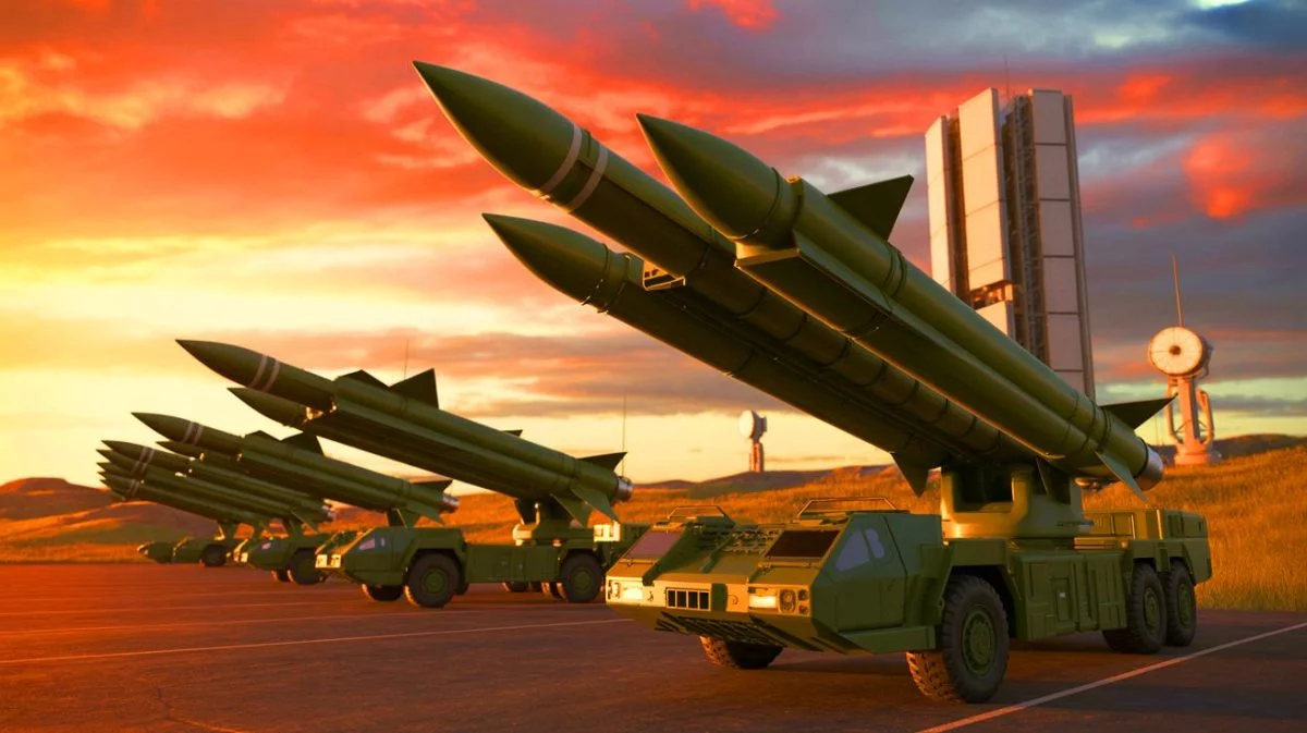 Illustration de la batterie de missiles hypersoniques Dark Eagle de l'armée américaine. Image réalisée par IA.