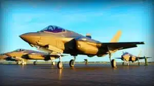 Illustration of F-35B Lightning II jets at RAF Marham during routine checks. Image generated by AI.