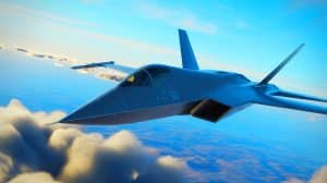 Illustration de l'avion furtif chinois J-36, dévoilant une vue frontale inédite. Image réalisée par IA.
