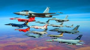 Illustration of the world's largest air forces in 2025. Image generated by AI.