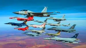 Illustration of the world's largest air forces in 2025. Image generated by AI.