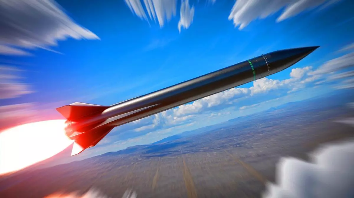 Illustration of the Air-Launched Rapid Response Weapon (ARRW) in flight, highlighting its hypersonic capabilities. Image generated by AI.