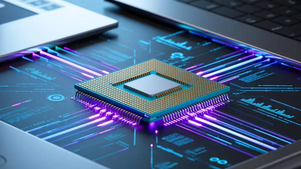 Illustration of Xiaomi's Xring 01 processor and its groundbreaking technological features. Image generated by AI.