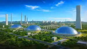 Illustration von der Entdeckung massiver Thoriumreserven in China. Bild durch KI generiert.