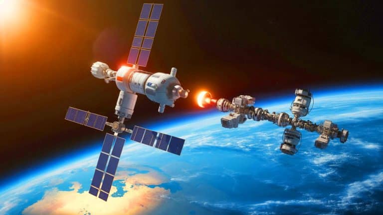 „China schlägt Alarm“: Bedrohliche Kollision mit Starlink Satelliten zwingt zur Entwicklung revolutionärer Roboter-Antriebe für mehr Sicherheit im All