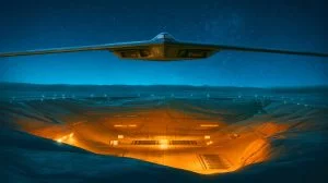 Illustration von der möglichen Nutzung von Bunker-Buster-Bomben gegen Irans Fordow-Anlage. Bild durch KI generiert.