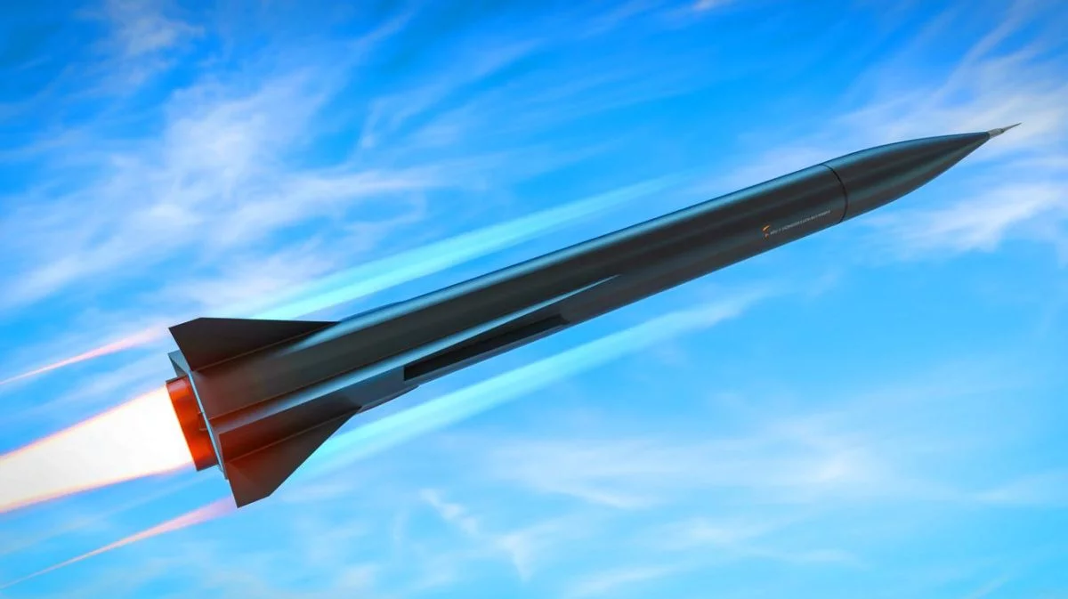 Illustration von der Wiederaufnahme des ARRW-Hyperschallraketenprogramms der US Air Force. Bild durch KI generiert.